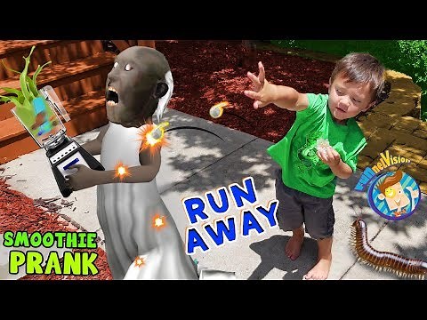 RUN AWAY! Shawn Pops Granny + FUNnel Fam Smoothie Prank Vision Vlog)