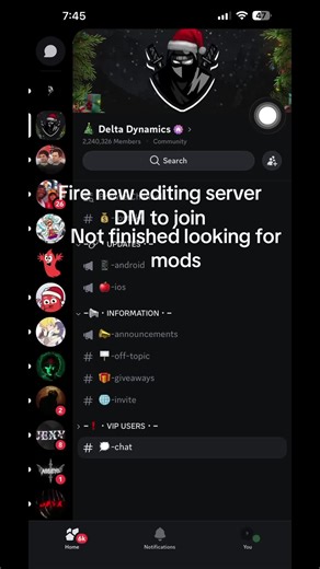🎬 NEW EDITING DISCORD SERVER 🎬 Looking for ACTIVE moderators & editors to help grow a creative community 💻🎨 Whether you edit anime, movies, gaming, TikTok edits, CapCut, After Effects, Alight Motion, or LumaFusion, this server is for you. We offer feedback, edit drops, clip sharing, collabs, promo, and a chill community. 🔥 MOD APPLICATIONS OPEN – Active members – Editing experience preferred – Knows Discord rules & moderation – Drama-free & respectful 📩 Join the server & DM to apply #disco