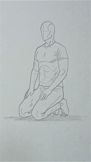 How to Draw a 🧘 Hero Sitting Pose 🎨Tutorial🎨