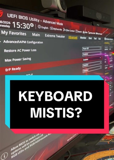 Mistero RGB keyboard yang gak mau tidur 😭😭 cobain deh tips and trick nya biar PC kalian beneran instirahat! #tipsandtricks #komputer #cockomputer #fyp #gamer
