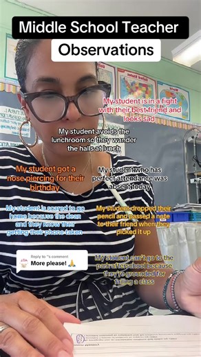 Replying to @‘ Middle School teacher observations Part 5 #middleschoolteacher #middleschool #teacher #observation
