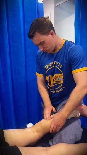 Early stage ACL rehab might look simple but is so important in setting foundations for rehab later. In this clip, we see Josh working on getting knee flexion and extension back using manual therapy, and active assisted exercises. Measuring and re- measuring range to see if our treatment is effective. Its nothing exciting or fancy, but effective treatment early on allows us to progress to strength training faster #ACLRehab #Physio #rehab #Physiotherapist #acl | SportsFit Health and Rehab