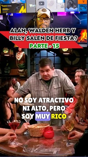 Billy intenta ligar a unas chicas para Walden, Alan y herb Serie dos hombres y medio #humor #comedia