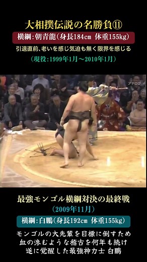 白鵬 vs 朝青龍: 大相撲伝説の名勝負