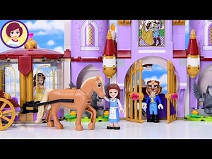 Belle and the Beast's Castle (with Belle's blue dress!) Lego Disney Princess build & review
