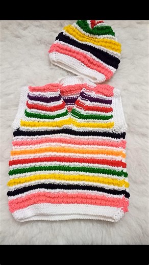 Easy Knit Baby Sweater #knitting #crochet #crochettutorial #handmade