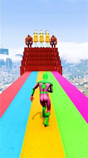 GTA 5 Epic Water Ragdolls | Spider-Man Jumps / Fails ep.19926 #shorts