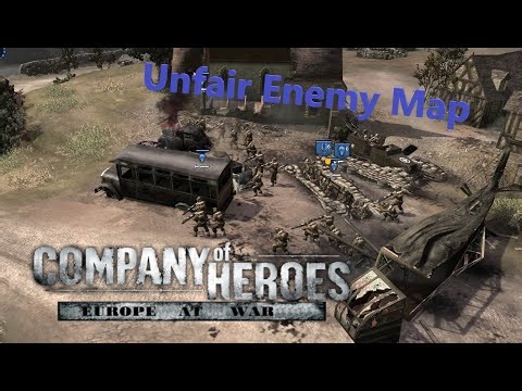 Company of Heroes Unfair Enemy Maps (Allied part27) 1vs2 Expert [Europe At War mod]