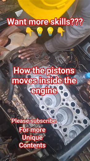 This is how the pistons moves in an engine #automobile #mechanic #tips #viralshorts #viralposts