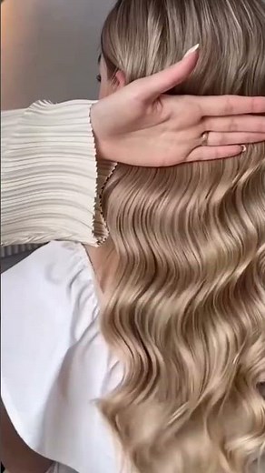 ✨ Satisfying Hair Transformation|How to Get Glamorous HollywoodWaves at Home💖#neat#wigsandbeauty
