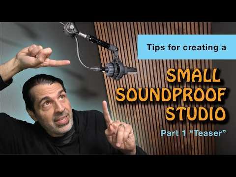 Tip for creating a small soundproof studio.