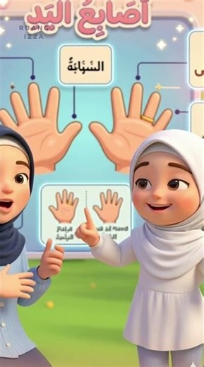 FINGER SONG ✋🏻 ✋🏻 II Islamic children's song (Lyrics & Animation) Ruangizza