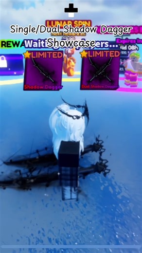 Dual Shadow Dagger Showcase | Blade Ball Swords and Effects