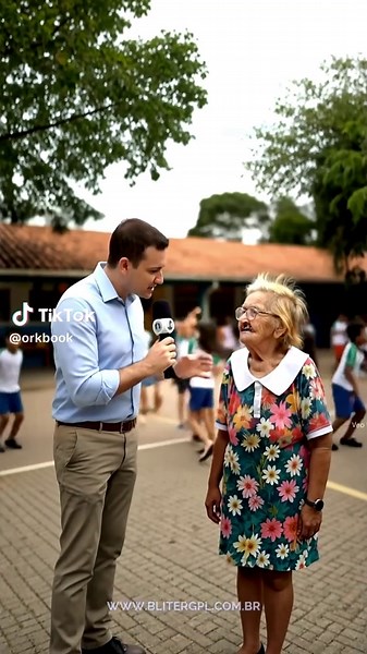 🧓 “Tenho 30 Anos!” — Mas a Aparência Entregou 70 😂📚 Durante a entrevista, o repórter pergunta: — “É verdade que essa professora é muito estressante?” A senhora responde calma: — *“É nada. É…” — “E qual sua idade?” — “30 anos.” 😅 Mas o rosto cansado... já entregava uns 70! O estresse é real, Brasil! #ProfessoraEstressada #IdadeÉUmDetalhe #30ComCarinhaDe70 #HumorDoDia #VideoViral #ReelsEngraçado #SóNoBrasilMesmo