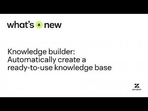 Knowledge builder: Automatically create a ready-to-use knowledge base | What’s New