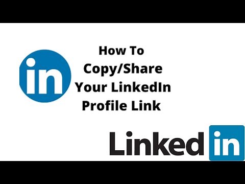 How to copy or share linkedin profile link/how to find linkedin url