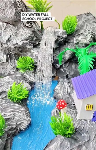 DIY WATER FALL #DIY #diyproject #kenya #craft #foryoupage #cbc #craft...