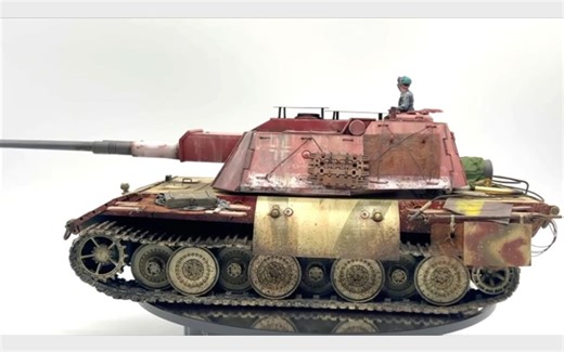 Amusing Hobby 1/35 A016 E-100双管88mm超重型防空坦克模型 制作到完成