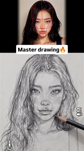21K views · 8.9K reactions | Master Face Drawing – Start Today  Having trouble nailing the right proportions? I’ll show you how to map out any face with clear, simple steps — no guesswork needed.  Ready to level up your portraits from zero to pro? Get my full portrait drawing course (English dubbed) now — special discount for a short time!  Link in bio #howtodraw #drawing #draw #arttutorial #pencildrawing #realisticdrawing #portraitdrawing | One pencil drawing | Facebook