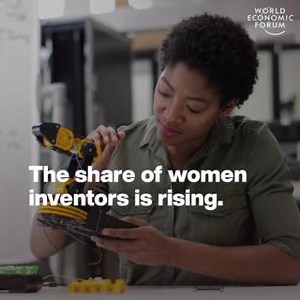 6.4K views · 60 reactions | The number of women #inventors in the US has risen 51% since 2000. Learn more from the Forum’s Global Gender Gap report: https://ow.ly/QlHa50R4cvG #GenderGap | World Economic Forum | Facebook