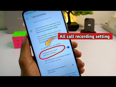 How to record all calls automatically || auto call recording setting || call recording
