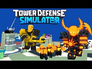 Unlocked Golden Mini Gunner in Roblox Tower Defense Simulator