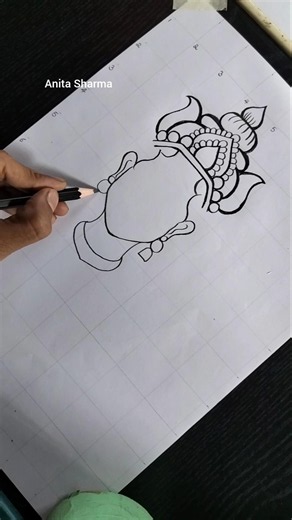 maa Durga drawing #outline #shorts #drawing
