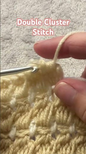 Double Cluster Stitch Free Crochet Pattern Tutorial #crochet #crochetpatterns