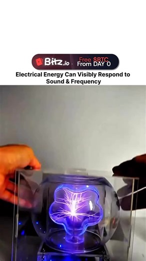 Factonic🌅 on Instagram: "At first glance, it looks like electricity is alive—dancing, reacting, and moving with intention. But what you’re witnessing here is a stunning interaction between electrical energy and sound frequency. As audio waves travel through the air, they subtly influence the electrical discharge inside this plasma-like device, causing the energy patterns to shift and respond in real time. Sound is not just something we hear; it’s vibration. And when those vibrations interact wi