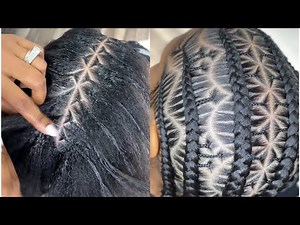 How To Do Stitch Braids| Stitch Braids Style On Natural Hair||Hairstyle Compilation