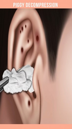 Ear Care & Cleaning ASMR Animation 👂✨ Soft Sounds, Gentle Touch, Pure Serenity #ASMR #EarCleaning #RelaxingVibes | Piggy Decompression
