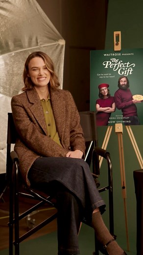 Watch Keira Knightley and Max Balegde say it with food with the Waitrose Christmas range ✨A Press Junket Exclusive! The Perfect Gift - Now Showing 🎬 | Waitrose & Partners
