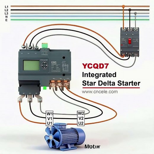 YCQD7 Integrated Star-Delta Starter wiring setup made easy!