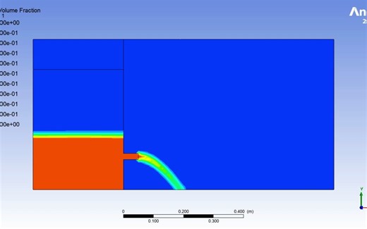 管口自由出流——动画演示