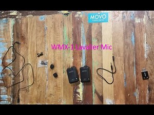 MOVO WMX-1 Wireless Lapel Lavalier Microphone Setup