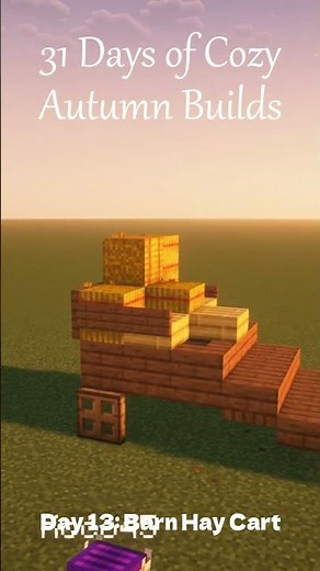 Rustic Hay Cart Build in Minecraft 🐎 | Cozy Farm Aesthetic