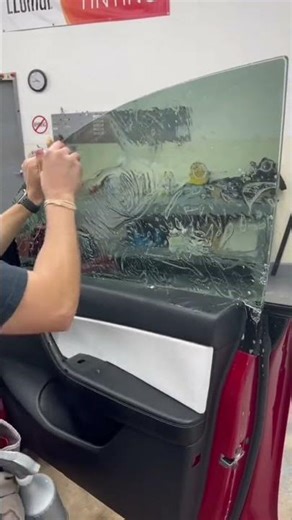 Easy DIY install window tint on a car