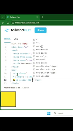 Tailwind CSS: Border Width Explained in 30 Sec! || #shorts #ytshorts #youtubeshorts
