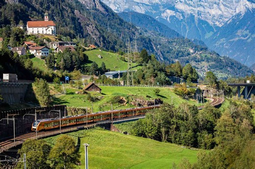 This Scenic Train With Panoramic Windows Is One of the Most Beautiful Ways to Travel Through Switzerland