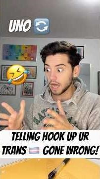 Telling hook up you’re trans - gone wrong! #trans #ftm #comedy #funny