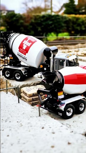 Real Excavation to Model Concrete: A Construction Journey! 🚧🚚