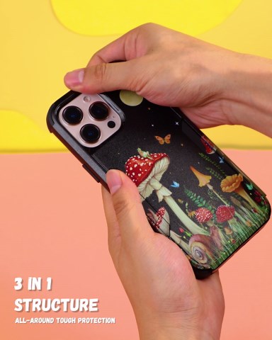 for iPhone 16 Pro Max Case for Women - Cute Girls Phone Cover Cool Aesthetic Unique Design Teen Red Heavy Duty Protective Shockproof Military Grade Funda for iPhone 16 Pro Max