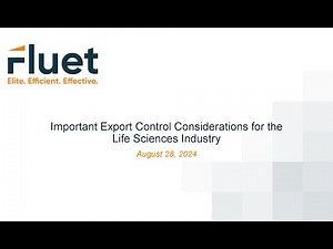 Important Export Control Considerations For The Life Sciences Industry