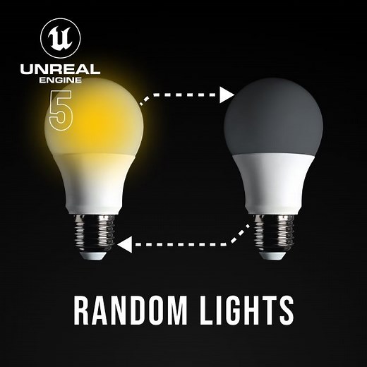 UE5 - Random Lights Tutorial [On/Off - Flickering - Colors] Blueprints | Community tutorial