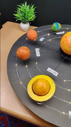 Working Model of Solar System #solarsystem #solar #sciencproject #scienceexhibition