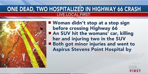 One dead, two hospitalized in Highway 66 crash