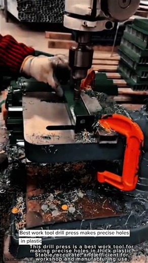 Best work tool drill press makes precise holes in plastic