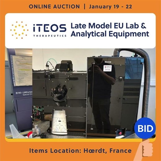 Iteos Biotech Lab Auction - January 19-22 2026