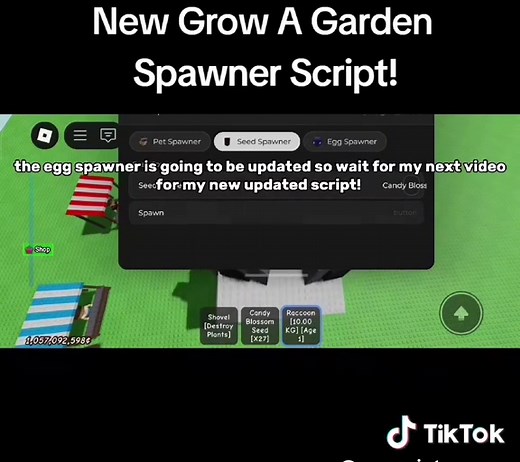 Updated Grow A Garden Pet & Seed Spawner Script