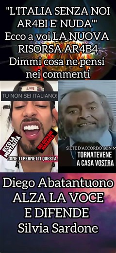 ADESSO BASTA Diego Abatantuono ALZA LA VOCE E DIFENDESilvia Sardone